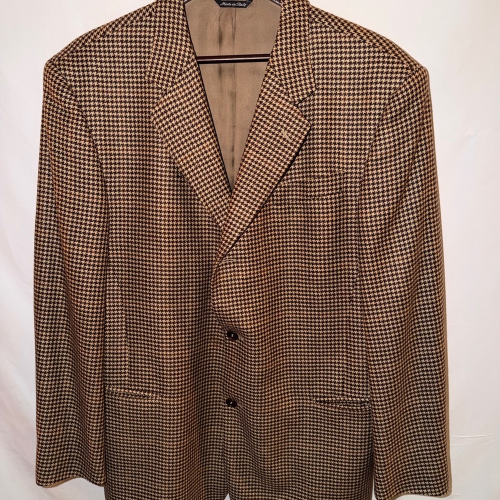 Mens Movimento Made In Italy Sz 42r 100% Cashmere Suit Jacket Coat >$400 Euc View 5